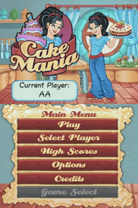 Cake Mania (USA) screen shot title